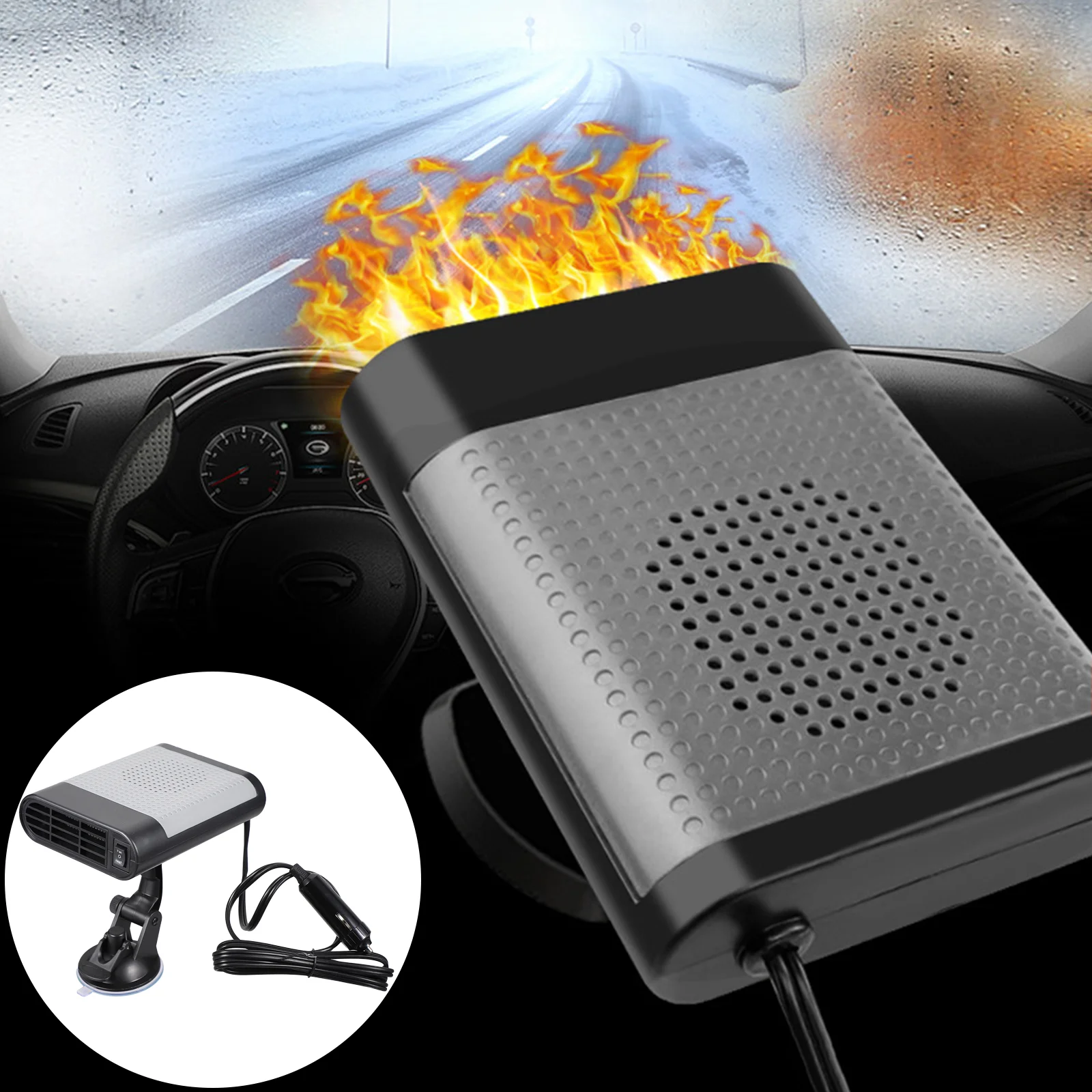 Vehicle Windshield Defroster Rotation Heater Fan Indoor Lighter Metal Car Portable
Vehicle Windshield Defroster Rotation Heater Fan Indoor Lighter Metal Car Portable