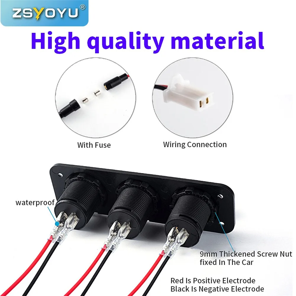 Replacement LED Voltmeter Motorcycle LED Voltmeter Car Cigar Lighter DC 6-30V
Replacement LED Voltmeter Motorcycle LED Voltmeter Car Cigar Lighter DC 6-30V