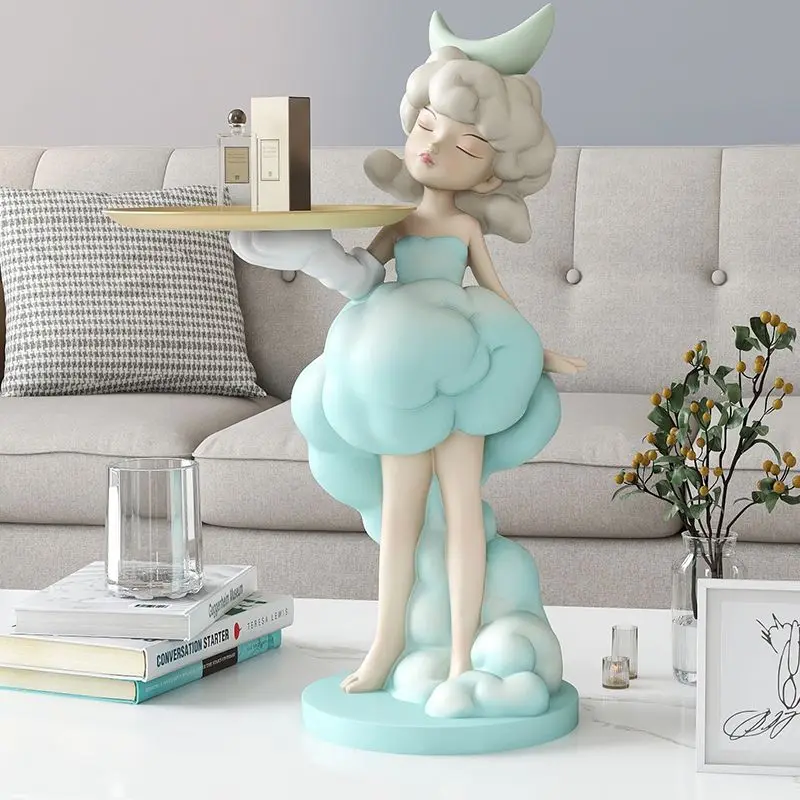 Nordic Room Decor Girl Figurine Statue Tray Desk Decorations Porch Key Storage Box Modern Home Accessories Christmas Ornaments
Nordic Room Decor Girl Figurine Statue Tray Desk Decorations Porch Key Storage Box Modern Home Accessories Christmas Ornaments