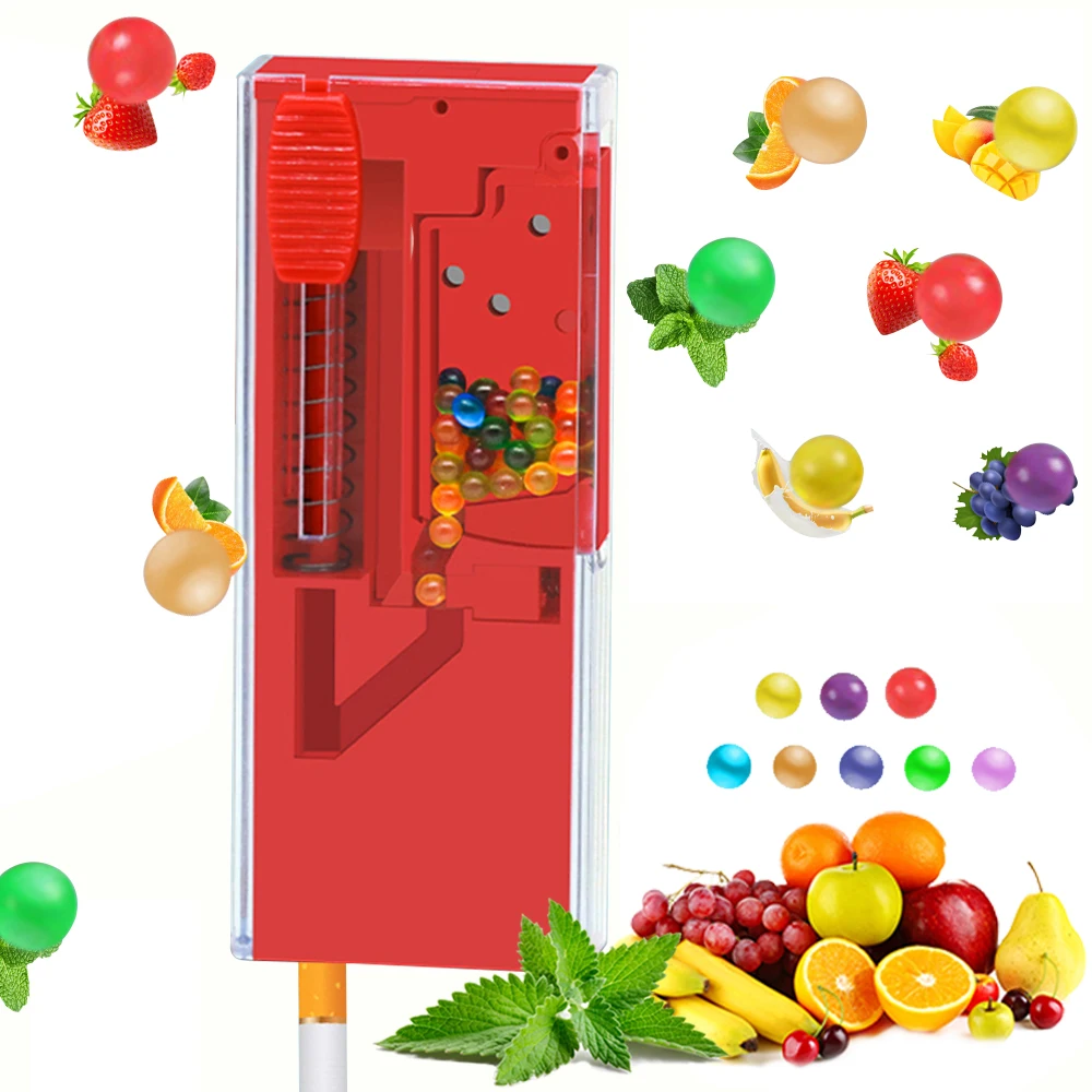 Upgrade Cigarette Capsule Pusher Box Mixed Fruit Flavor Cigarette Explosion Beads Ice Burst Bead Filter DIY Smoke Push Ball Tool
Upgrade Cigarette Capsule Pusher Box Mixed Fruit Flavor Cigarette Explosion Beads Ice Burst Bead Filter DIY Smoke Push Ball Tool
