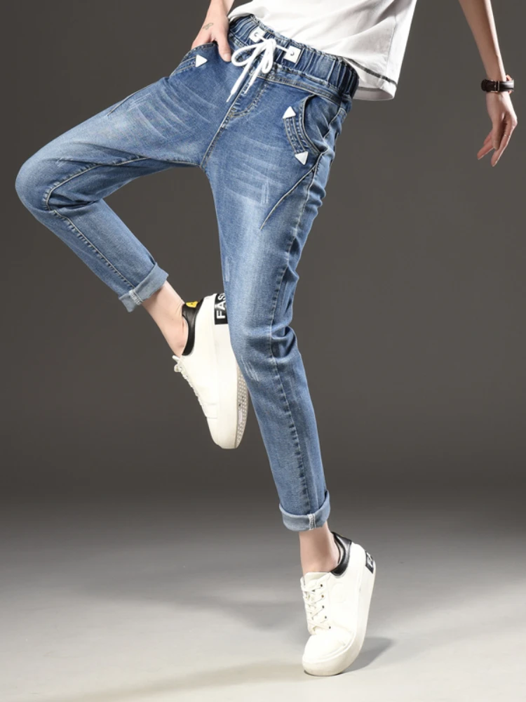 women's jeans girls fashion trousers black Jeans Elastic Waistband woman full loose denim pants boyfriends Cheap wholesale
women's jeans girls fashion trousers black Jeans Elastic Waistband woman full loose denim pants boyfriends Cheap wholesale