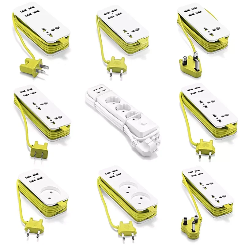 EU Power Strip Network Filter Portable EU Schuko Sockets 1.5m Multiple Electric Extension Socket With 4 USB Port Fast Charging
EU Power Strip Network Filter Portable EU Schuko Sockets 1.5m Multiple Electric Extension Socket With 4 USB Port Fast Charging