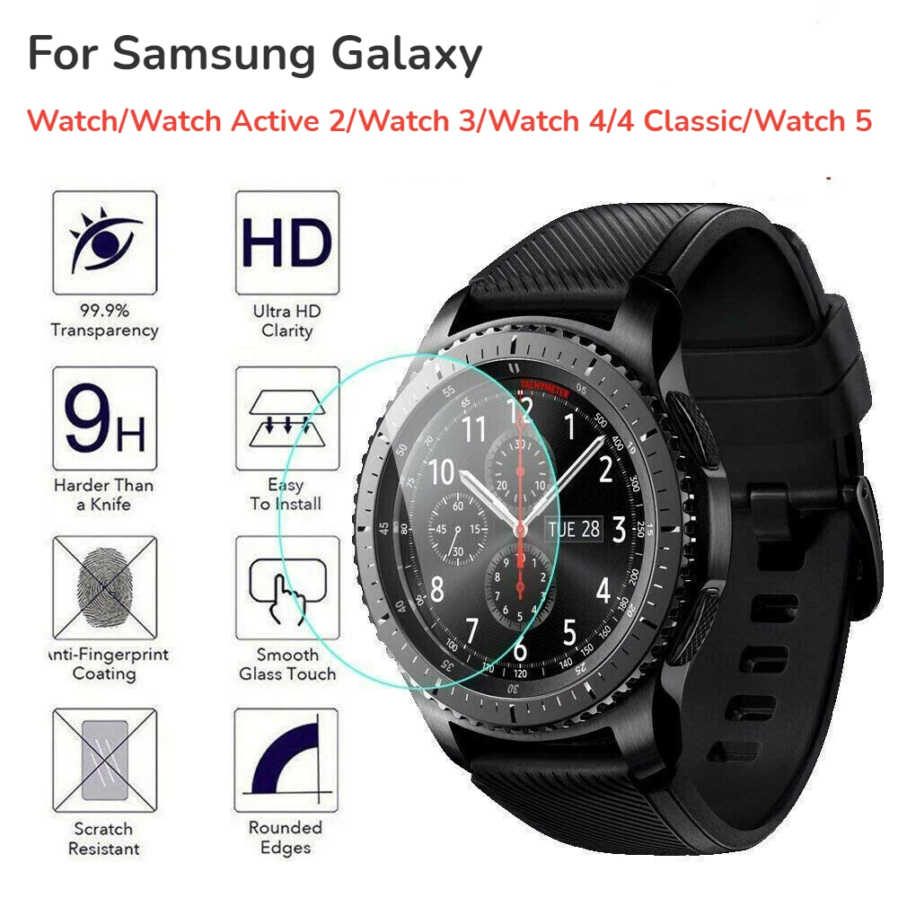 Tempered Glass For Samsung Galaxy Watch/Watch 4/4 Classic/Watch 3/Watch Active 2/Watch 5 Screen Protectors Protective Film
Tempered Glass For Samsung Galaxy Watch/Watch 4/4 Classic/Watch 3/Watch Active 2/Watch 5 Screen Protectors Protective Film