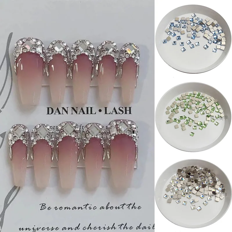 The New Flat Back 3MM And 2MM Square Nail Rhinestone Crystal Stones Nail Rhinestone 30/100Pcs DIY Decorations Manicure Diamond
The New Flat Back 3MM And 2MM Square Nail Rhinestone Crystal Stones Nail Rhinestone 30/100Pcs DIY Decorations Manicure Diamond