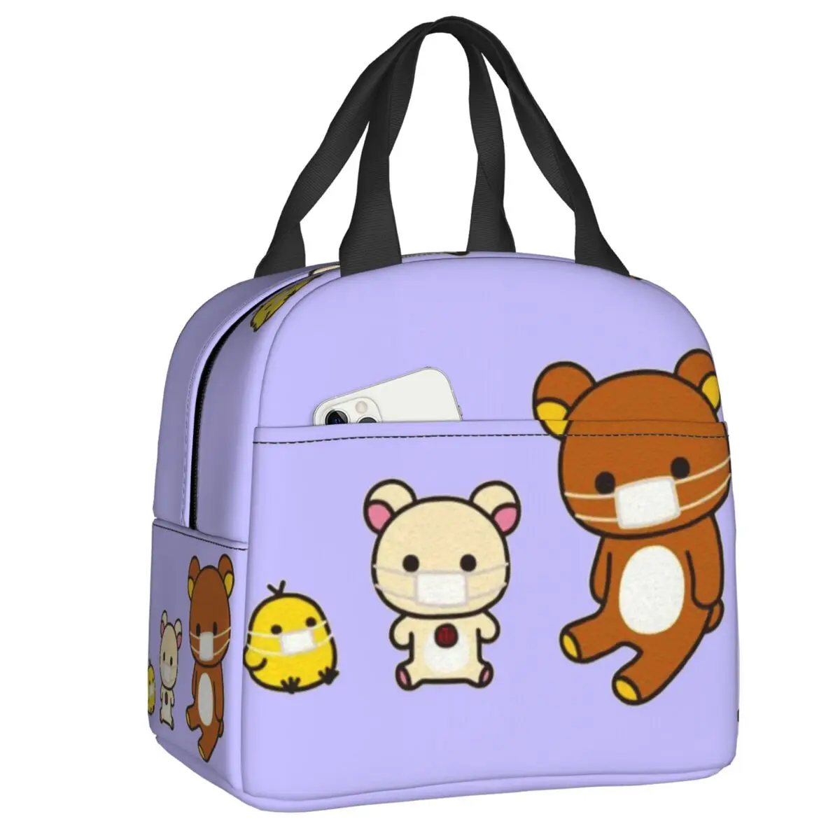 Портативная коробка для ланча Rilakkuma, герметичная Герметичная сумка для еды Korilakkuma и kiiroitori
Портативная коробка для ланча Rilakkuma, герметичная Герметичная сумка для еды Korilakkuma и kiiroitori