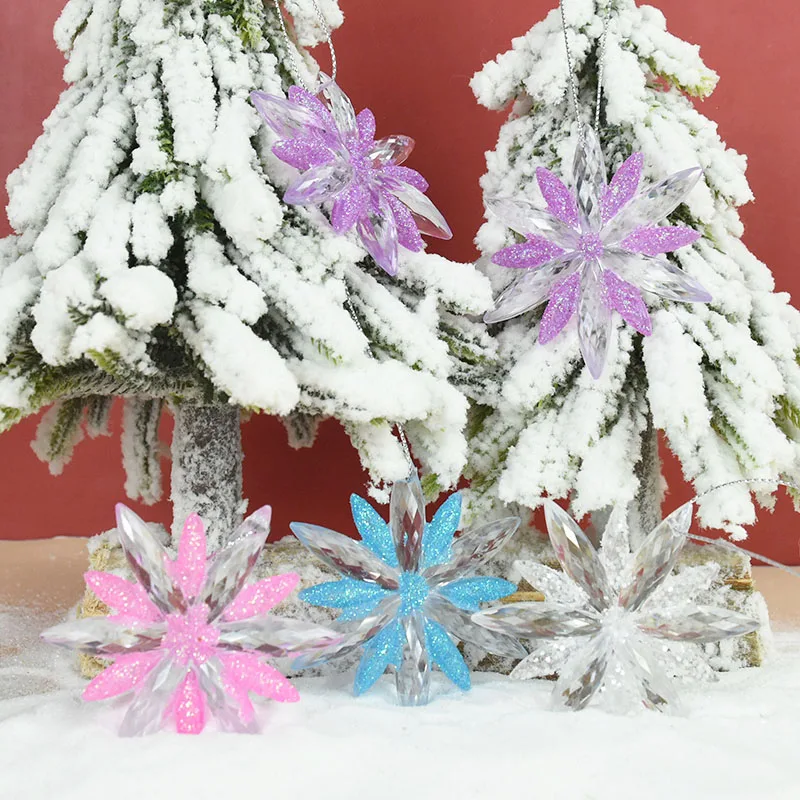 2pcs Christmas Color Snowflake Hanging Pendant Xmas Tree Plastic Freezing Snowflake Ornaments New Year Party DIY Decoration 2023
2pcs Christmas Color Snowflake Hanging Pendant Xmas Tree Plastic Freezing Snowflake Ornaments New Year Party DIY Decoration 2023
