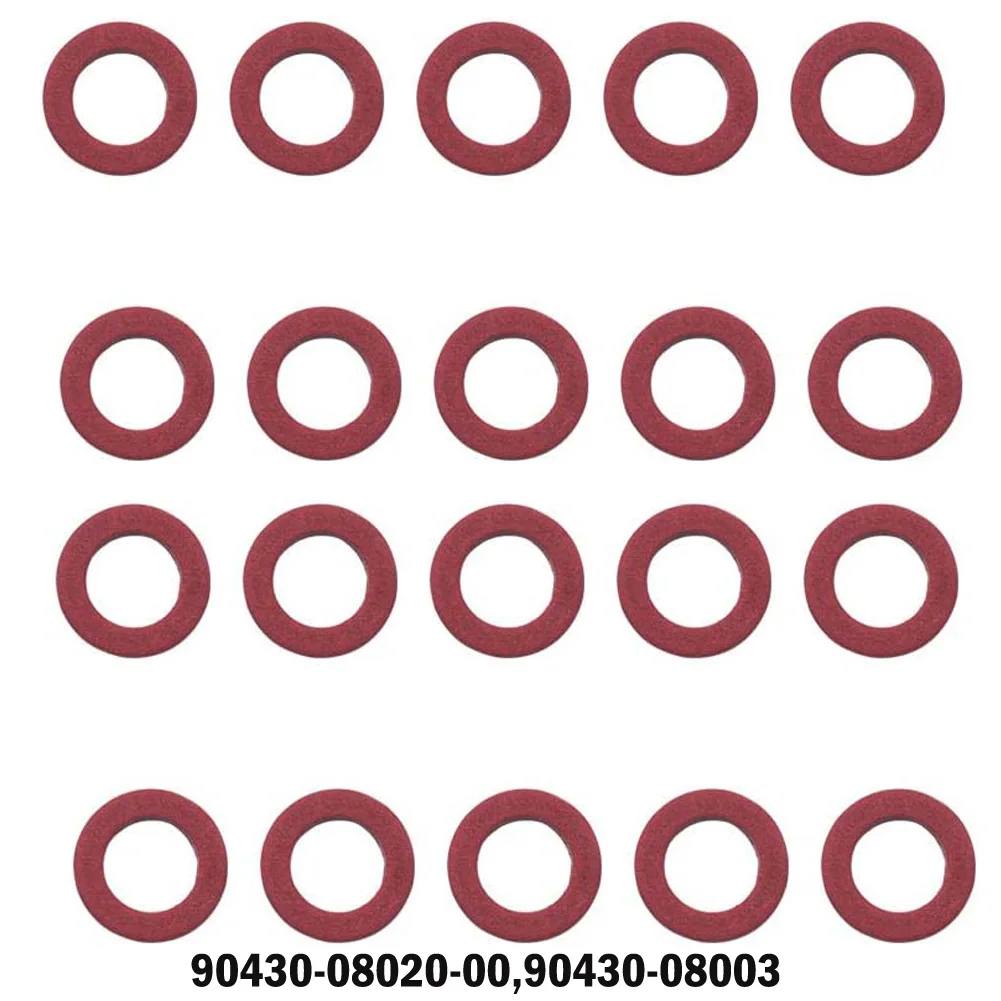 20pc FOR YMH Outboards Lower Unit Oil Drain Gaskets 90430-08020-00 90430-08003 Car Accessories Gear Oil Screw Red Gasket
20pc FOR YMH Outboards Lower Unit Oil Drain Gaskets 90430-08020-00 90430-08003 Car Accessories Gear Oil Screw Red Gasket