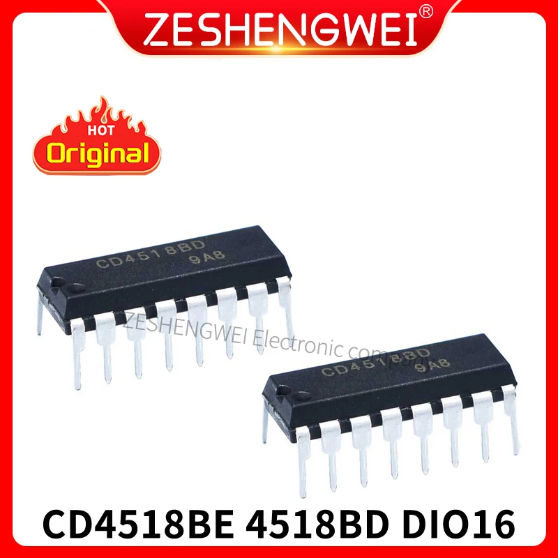 5Pcs CD4518BE HEF4518BP DIP-16 Brand New Imported Dual BCD Summing Counter In Stock 
5Pcs CD4518BE HEF4518BP DIP-16 Brand New Imported Dual BCD Summing Counter In Stock