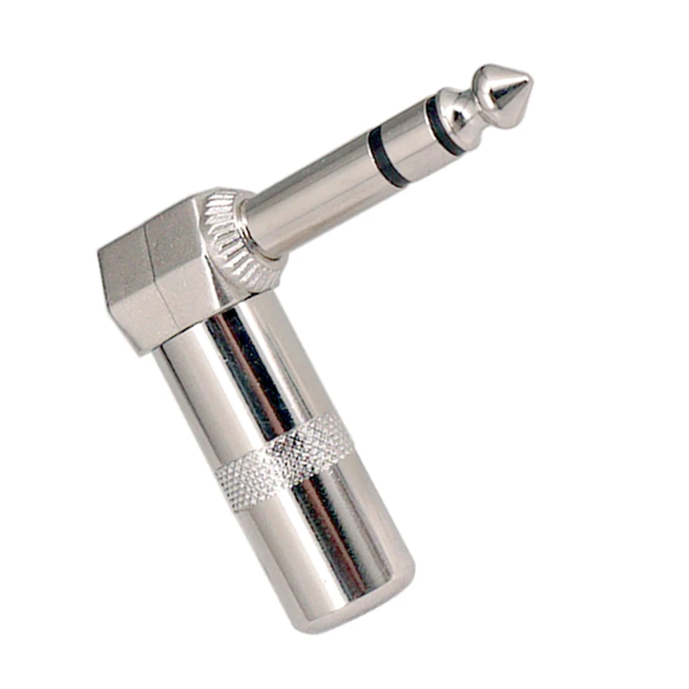 Anti-rust Right Angle Plug Stereo Adaptors Audio Cable Connector Durable L Shape Male Silver Zinc Alloy 1/4 In
Anti-rust Right Angle Plug Stereo Adaptors Audio Cable Connector Durable L Shape Male Silver Zinc Alloy 1/4 In