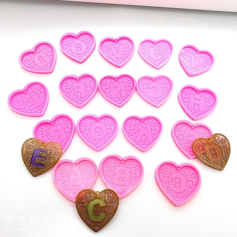 DIY Shiny Heart-shaped Letter Earrings Mold Charms Mould Resin Epoxy Jewelry X3UD
DIY Shiny Heart-shaped Letter Earrings Mold Charms Mould Resin Epoxy Jewelry X3UD