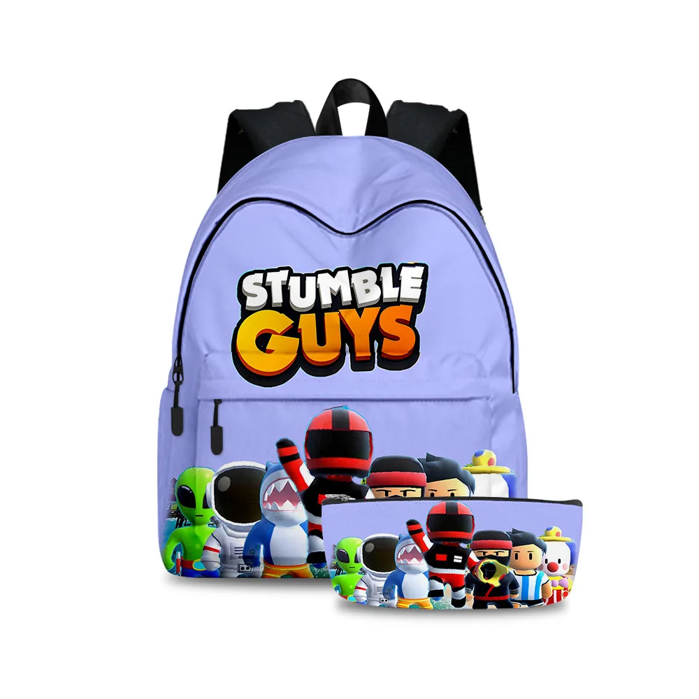 3D Stumble Guys Schoolbag Pencil Case 2 Pieces / Set Primary and Secondary School Boys Girls Waterproof Wearable Travel Backpack
3D Stumble Guys Schoolbag Pencil Case 2 Pieces / Set Primary and Secondary School Boys Girls Waterproof Wearable Travel Backpack
