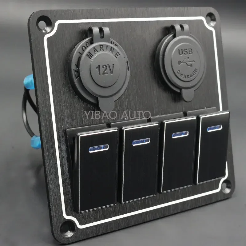 Металлическая Панель Переключателей С 4-8 Кнопками И USB Для Автомобиля, Морского Грузового Корабля, Кемпера, Лодки
Металлическая Панель Переключателей С 4-8 Кнопками И USB Для Автомобиля, Морского Грузового Корабля, Кемпера, Лодки