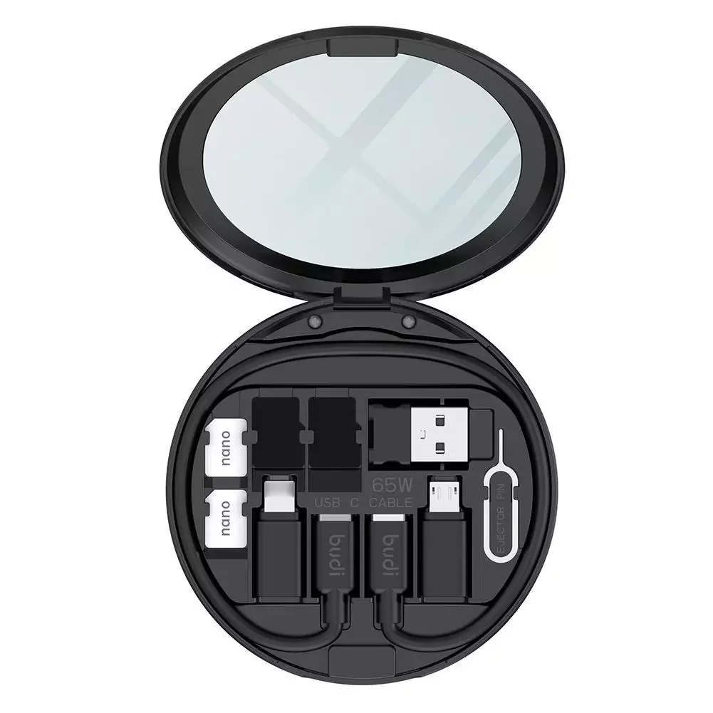 Budi 11 in 1 Multifunctional Mobile Phone Accessory Box with Makeup Mirror Can Be Used As Mobile Phone Holder with Type Adapter
Budi 11 in 1 Multifunctional Mobile Phone Accessory Box with Makeup Mirror Can Be Used As Mobile Phone Holder with Type Adapter