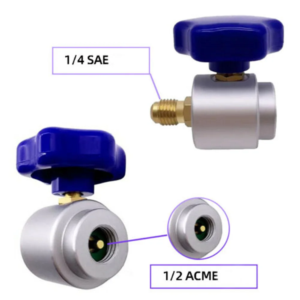 Self Sealing R134A Can Tap Valve Refrigerant Dispenser R134A Tank Connecting Adapter 1/4''to 1/2'' Air Conditioning Repair Tool
Self Sealing R134A Can Tap Valve Refrigerant Dispenser R134A Tank Connecting Adapter 1/4''to 1/2'' Air Conditioning Repair Tool