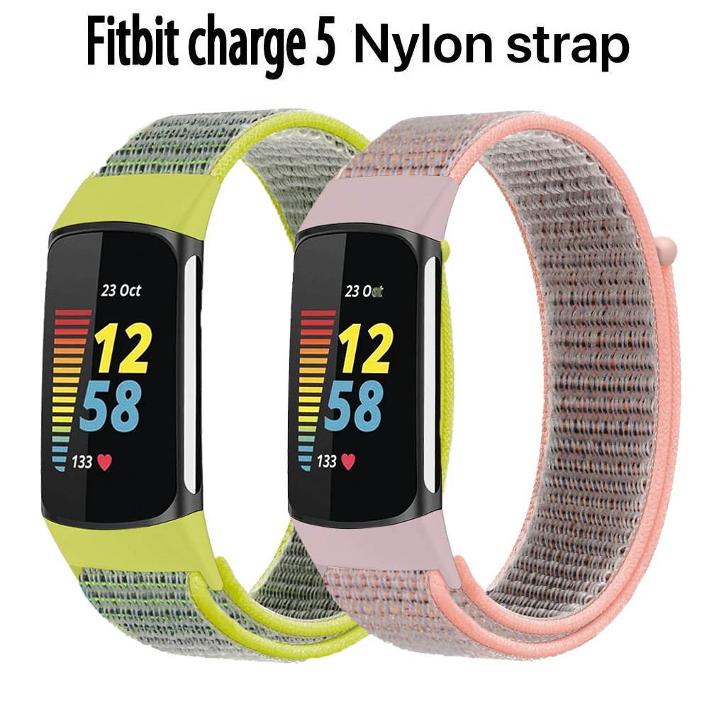 Ремешок для умных часов Fitbit Charge 5, аксессуары, спортивный нейлоновый браслет-петля, браслет, браслет для fitbit Charge 5