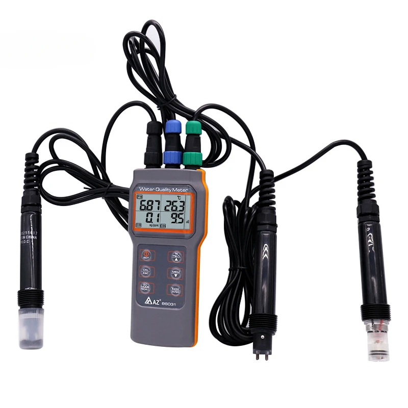 IP67 AZ86031 Profession Water Quality Meter PH Meter Portable Dissolved Oxygen Tester
IP67 AZ86031 Profession Water Quality Meter PH Meter Portable Dissolved Oxygen Tester