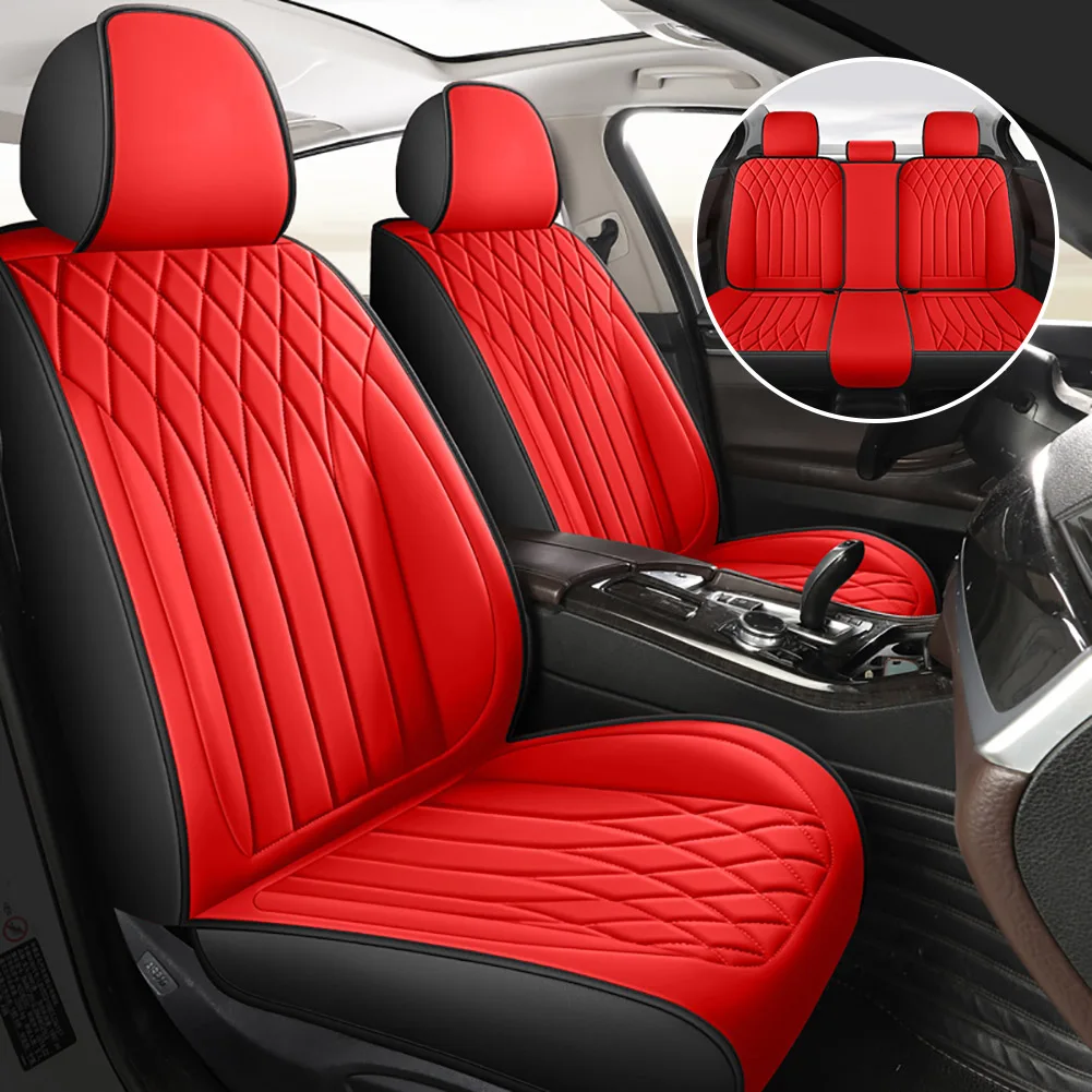 Comfortable Car Seat Cover PU Leather Front Seat Cover Rear Split Bench Cover All Season 5D Coverage Seat Protection For Car SUV
Comfortable Car Seat Cover PU Leather Front Seat Cover Rear Split Bench Cover All Season 5D Coverage Seat Protection For Car SUV