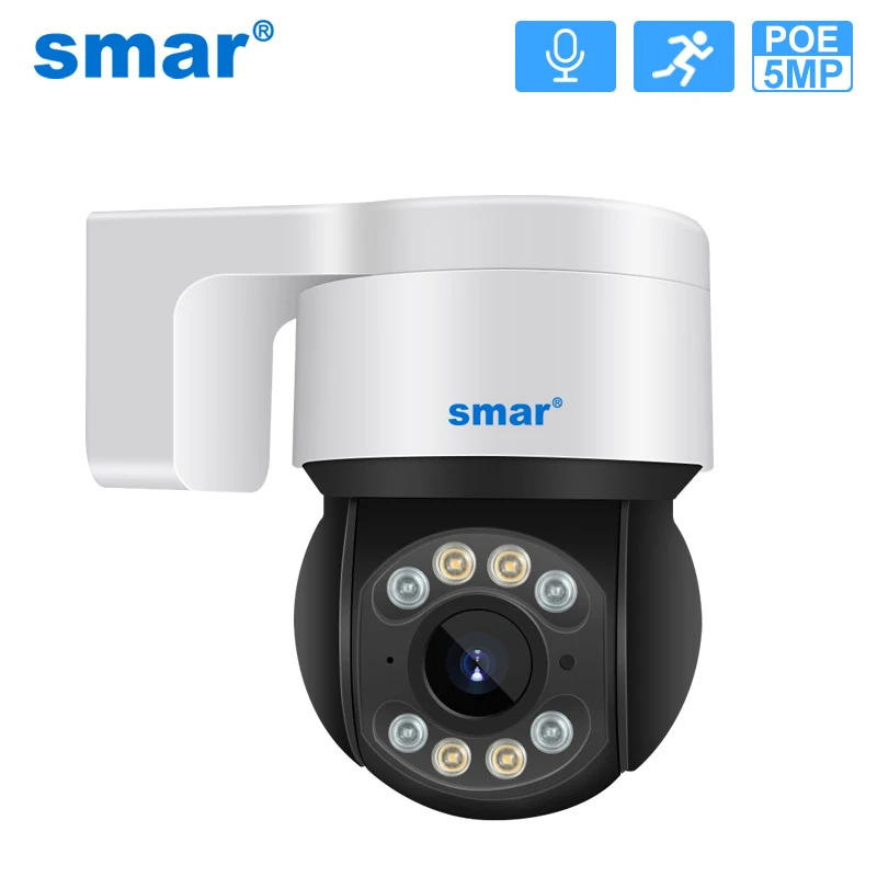 

Smar POE PTZ Camera 2MP 5MP Outdoor Waterproof Two Way Audio Full Color Night Vision Ai Human Detect Security Surveillance ICSEE