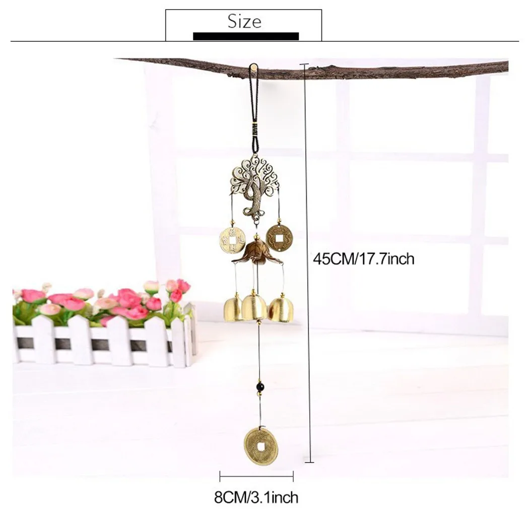 

Money Tree Wind Chimes Bell Ornament Wind Chimes Yard Garden Tubes Bells For Good Lucky Home Garddn Decorations