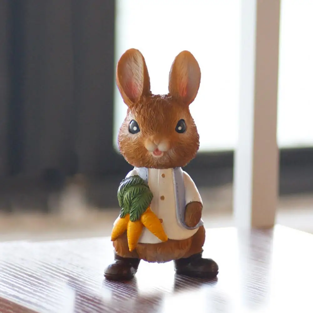 Rabbit Statue Lovely Appearance Desktop Decoration Resin Bunny Sculpture Garden Statue Ornament For Easter Decoration Supplies
Rabbit Statue Lovely Appearance Desktop Decoration Resin Bunny Sculpture Garden Statue Ornament For Easter Decoration Supplies