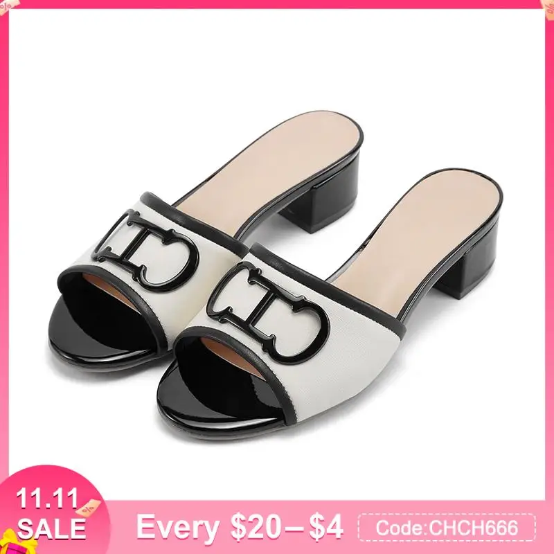 Slipper Luxury Design Women's Open Toe Heel Shoes Fashion Street Women's Casual Shoes Comfortable Home Street Heel Slippers
Slipper Luxury Design Women's Open Toe Heel Shoes Fashion Street Women's Casual Shoes Comfortable Home Street Heel Slippers