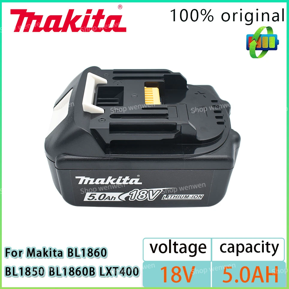 100% Оригинальная Аккумуляторная батарея Makita 18 в Ач для электроинструмента с зеркальной заменой литий-ионных аккумуляторов LXT BL1860B BL1860 BL1850
100% Оригинальная Аккумуляторная батарея Makita 18 в Ач для электроинструмента с зеркальной заменой литий-ионных аккумуляторов LXT BL1860B BL1860 BL1850
