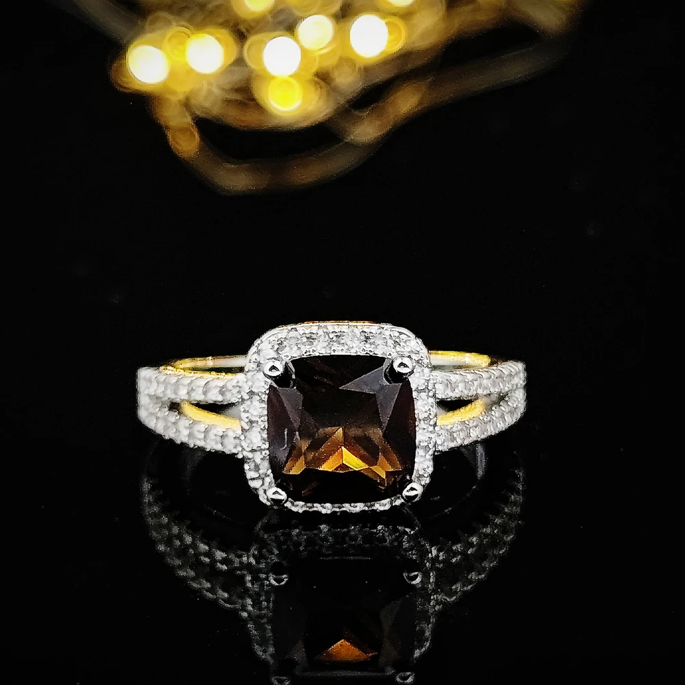 Brown Color silver color designer Engagement Wedding Promise Ring For Women Fashion Finger Design Jewelry R1507-Brown
Brown Color silver color designer Engagement Wedding Promise Ring For Women Fashion Finger Design Jewelry R1507-Brown