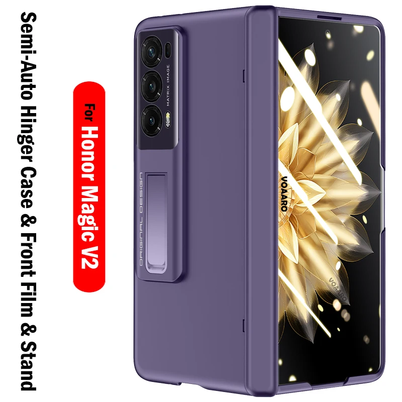 Magnetic Kickstand Funda for Honor Magic V2 Case Hinge Protection Cover for Honor Magic V2 Hinge Case with Front Screen Film 
Magnetic Kickstand Funda for Honor Magic V2 Case Hinge Protection Cover for Honor Magic V2 Hinge Case with Front Screen Film
