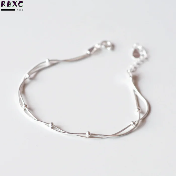 RBXC 925 Sterling Silver Bracelet women's Korean version fashion simple small ball Bracelet temperament sterling silver jewelry 
RBXC 925 Sterling Silver Bracelet women's Korean version fashion simple small ball Bracelet temperament sterling silver jewelry