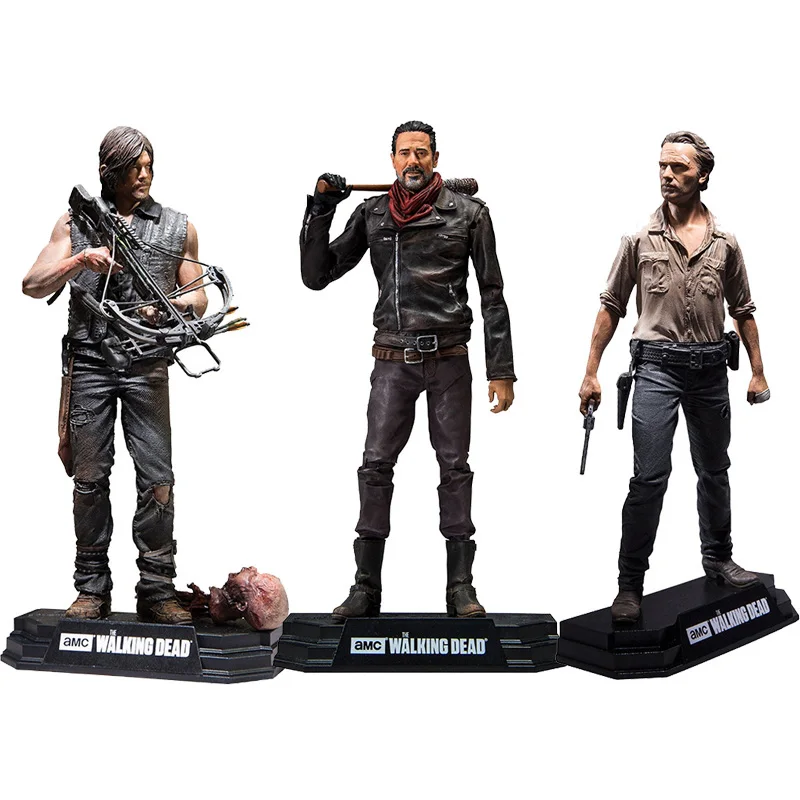 

Anime The Walking Dead Figurine Rick Grimes Daryl Dixon Negan 15cm Action Figure Handmade Ornament Collectible Model Doll Toy