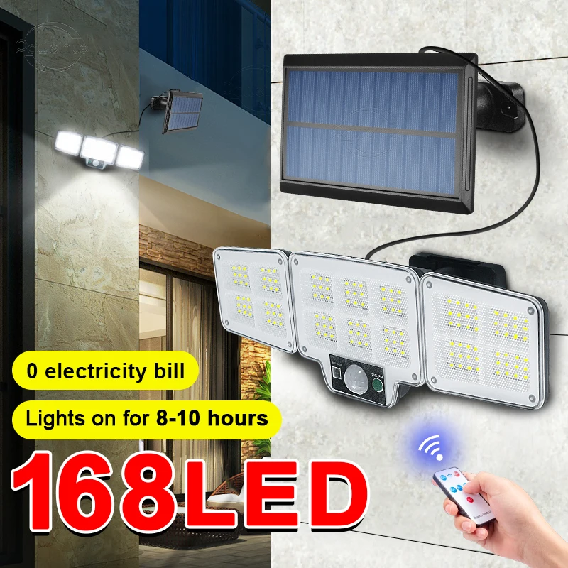 Солнечный свет открытый 168LED высокомощный датчик движения водонепроницаемый настенный светильник с регулируемым углом наклона садовые сол...
Солнечный свет открытый 168LED высокомощный датчик движения водонепроницаемый настенный светильник с регулируемым углом наклона садовые сол...