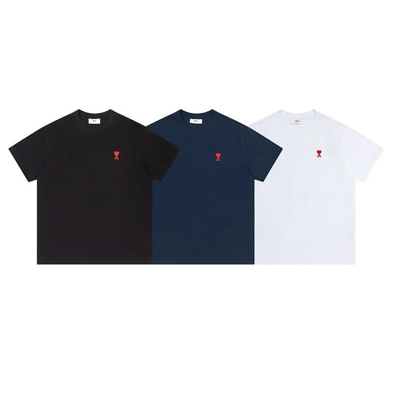 Ami 2022 Summer New Cotton Korean Style Fashion Embroidered Short Sleeve Men's Casual T-shirt Collar Oversized Men's T-shirt Top
Ami 2022 Summer New Cotton Korean Style Fashion Embroidered Short Sleeve Men's Casual T-shirt Collar Oversized Men's T-shirt Top