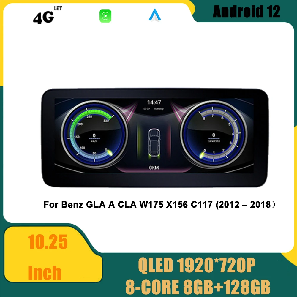 10.25"Android 12 For Benz GLA A CLA W175 X156 C117 (2012 – 2018) Navigation GPS DSP Carplay WIFI Car Radio Multimedia Player
10.25"Android 12 For Benz GLA A CLA W175 X156 C117 (2012 – 2018) Navigation GPS DSP Carplay WIFI Car Radio Multimedia Player