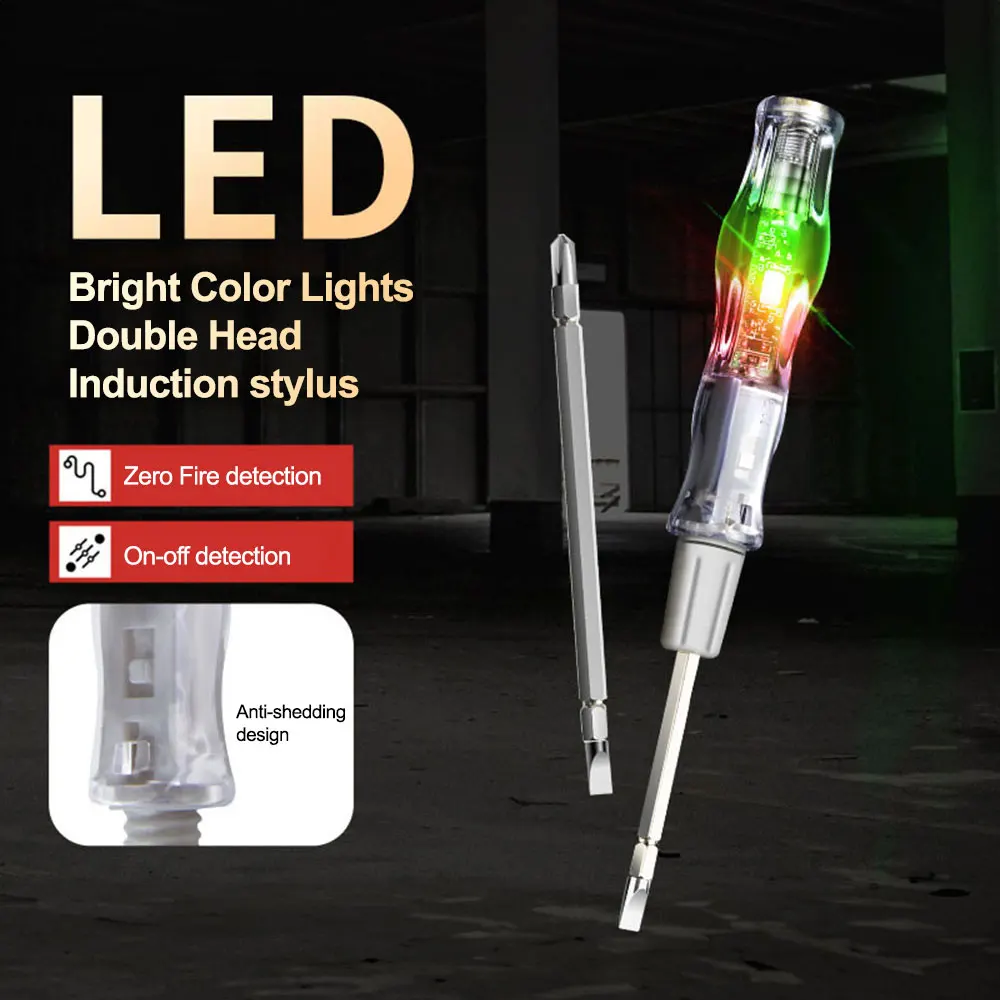 Voltage Tester Screwdriver Contact Voltage Tester Pen Light Circuit Tester Screwdriver 3.5mm Dual Head Slot AC24-250V
Voltage Tester Screwdriver Contact Voltage Tester Pen Light Circuit Tester Screwdriver 3.5mm Dual Head Slot AC24-250V