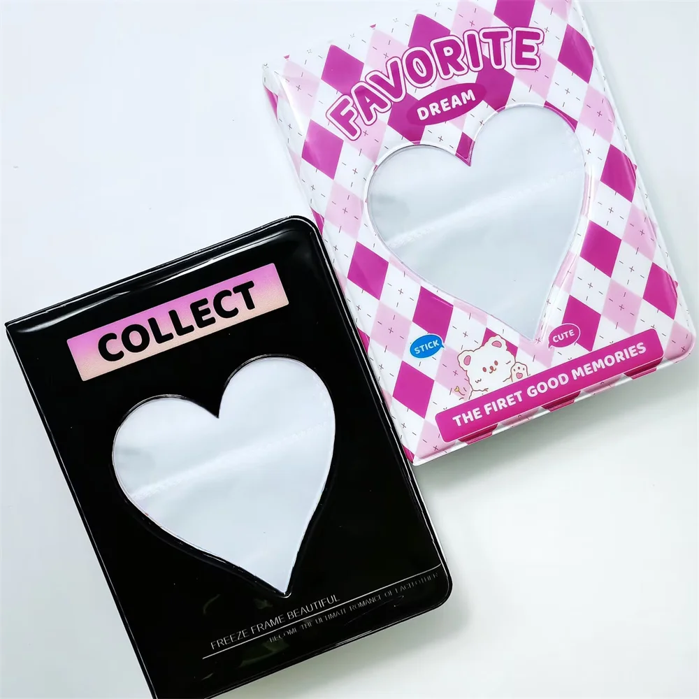 64 Slots Photo Album Star Chasing Album Cartoon Photocard Holder Collection Book Vintage Heart Hollow Card Case Stationery
64 Slots Photo Album Star Chasing Album Cartoon Photocard Holder Collection Book Vintage Heart Hollow Card Case Stationery