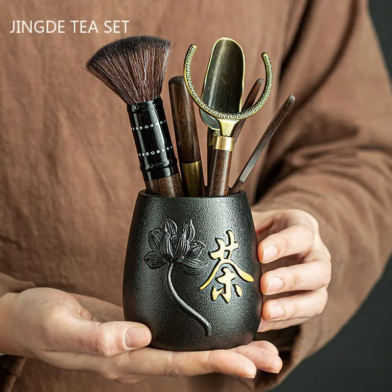 Black Sandalwood Solid Wood Tea Ceremony Six Gentlemen Suit Tea Making Tools Tea Clip Needle Spoon Chinese Tea Set Accessories
Black Sandalwood Solid Wood Tea Ceremony Six Gentlemen Suit Tea Making Tools Tea Clip Needle Spoon Chinese Tea Set Accessories