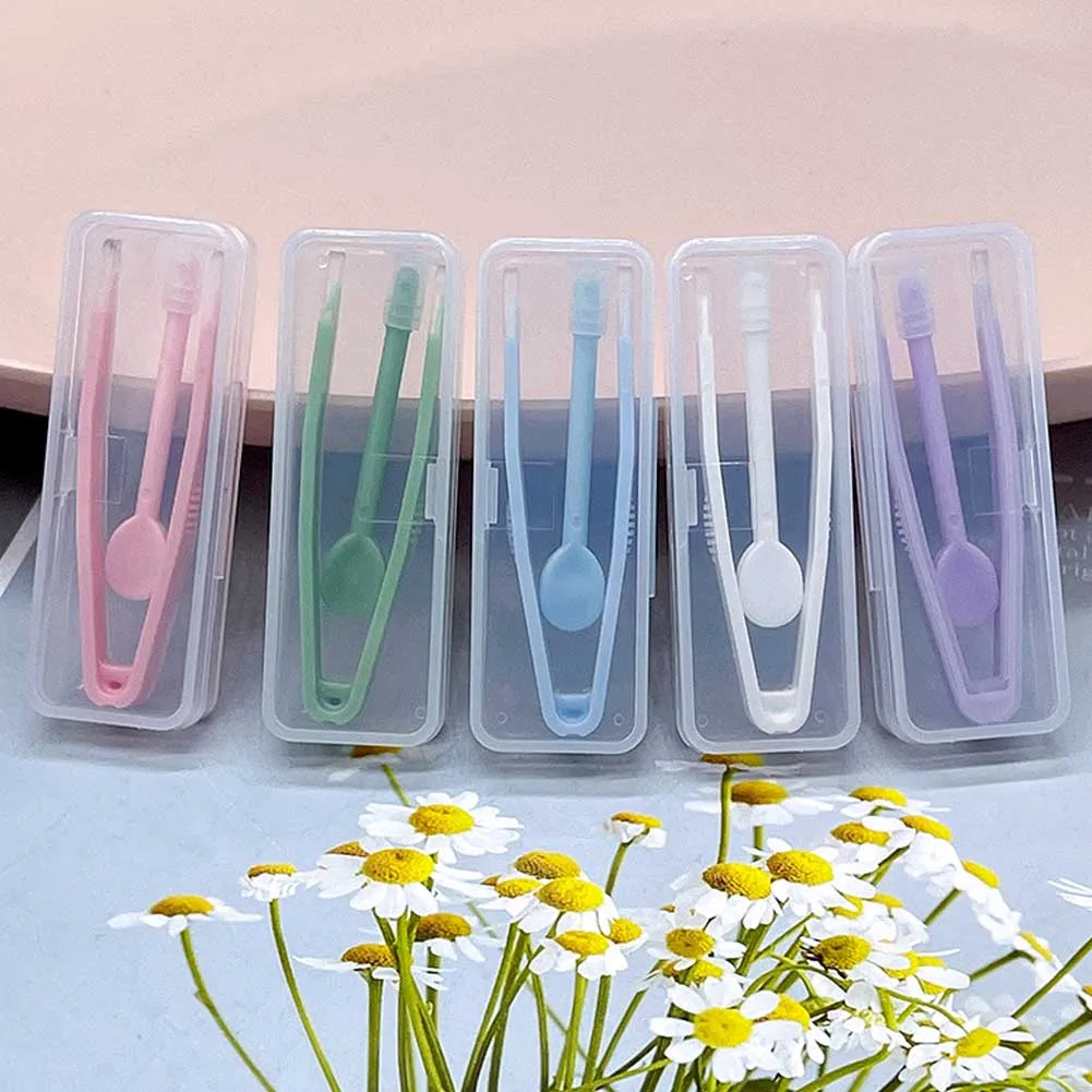 

1 Set Color Contact Lens Case Box Tweezers and Suction Stick for Eyes Care Tool Contact Lenses Inserter Tools Contacts Case