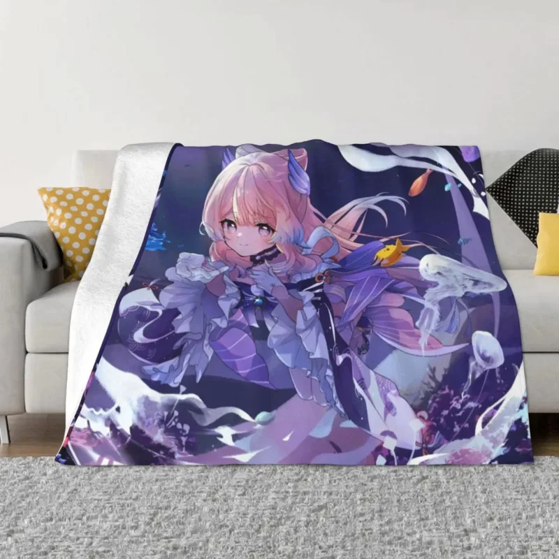 Sangonomiya Kokomi Plush Blankets Genshin Impact Anime Awesome Throw Blanket for Home Plush Thin Quilt
Sangonomiya Kokomi Plush Blankets Genshin Impact Anime Awesome Throw Blanket for Home Plush Thin Quilt