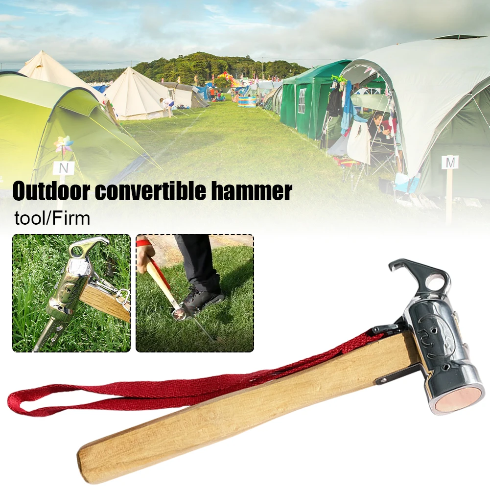 Camping Hammer with Tent Stake Remover Heavy Duty Mallet Hammer Nail Puller with Holding Strap for Outdoor Hunting Hiking Tools
Camping Hammer with Tent Stake Remover Heavy Duty Mallet Hammer Nail Puller with Holding Strap for Outdoor Hunting Hiking Tools