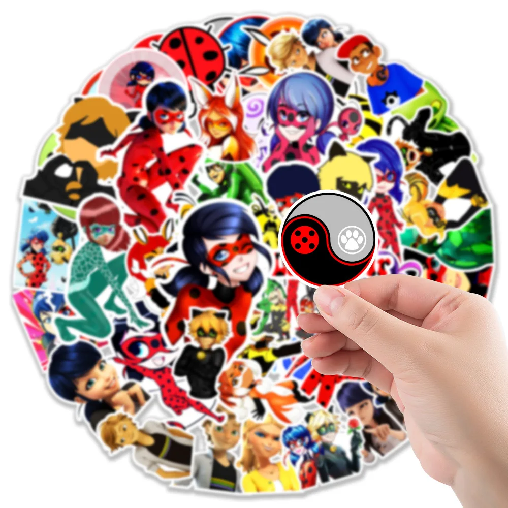 50Pcs Miraculous: Tales of Ladybug & Cat Noir Stickers Cartoon Sticker Fridge Skateboard Luggage Guitar Laptop Diy Kid Toy Gift
50Pcs Miraculous: Tales of Ladybug & Cat Noir Stickers Cartoon Sticker Fridge Skateboard Luggage Guitar Laptop Diy Kid Toy Gift