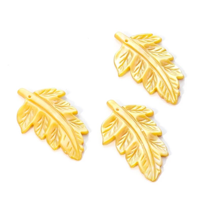 Natural Yellow Shell Leaf Charms Carving Gold Mother of Pearl Pendant Necklace Earrings Hairpin Mobile Woman Jewelry Making Part
Natural Yellow Shell Leaf Charms Carving Gold Mother of Pearl Pendant Necklace Earrings Hairpin Mobile Woman Jewelry Making Part
