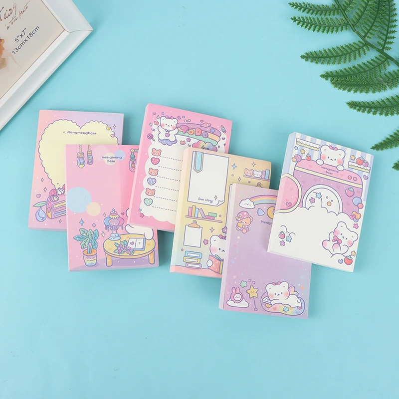 100 Sheets Kawaii Cartoon Bear Rainbow Memo Pad for Message Notes To Do List Planning Reminders Scrapbook Journal
100 Sheets Kawaii Cartoon Bear Rainbow Memo Pad for Message Notes To Do List Planning Reminders Scrapbook Journal