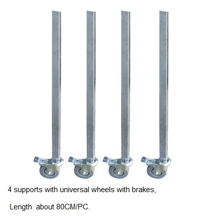 Barbecue grills 4 supports 70cm support leg universal wheels brakes length about 80CM
Barbecue grills 4 supports 70cm support leg universal wheels brakes length about 80CM