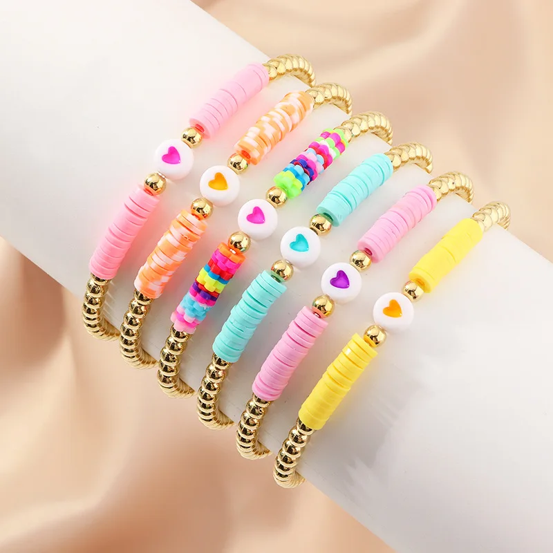 Bohemian Style Color Soft Pottery Bracelet For Women Girls Fashion Lovely Love Bead Bracelet Friendship Rope Bangle Jewelry Gift
Bohemian Style Color Soft Pottery Bracelet For Women Girls Fashion Lovely Love Bead Bracelet Friendship Rope Bangle Jewelry Gift