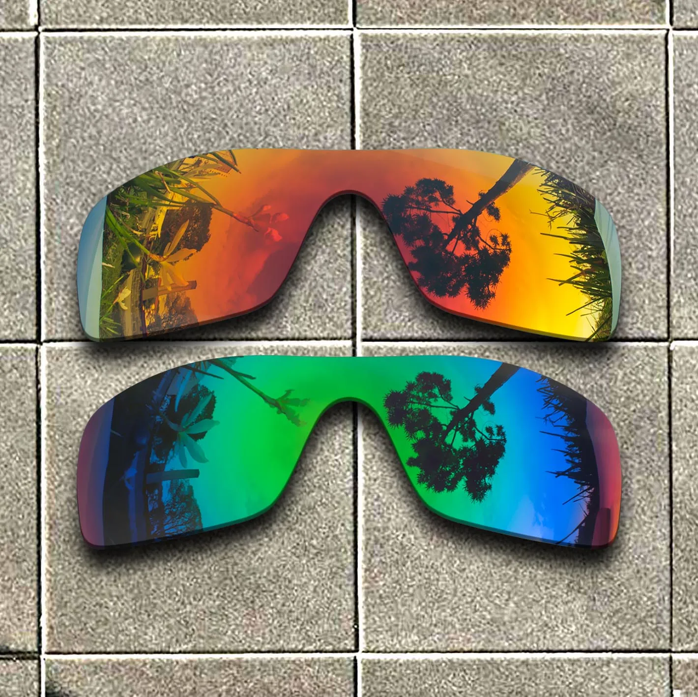 Emerald Green & Fire Red Polarized Sunglasses Replacement Lens for-Oakley Batwolf Frame 100% UV Protection Good Fitness
Emerald Green & Fire Red Polarized Sunglasses Replacement Lens for-Oakley Batwolf Frame 100% UV Protection Good Fitness
