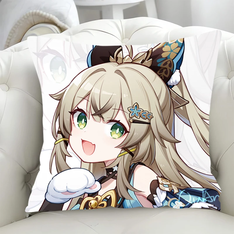 Декоративная наволочка Genshin Impact для подушки, наволочка 45x45, Осенний декор, диванная подушка, наволочки 40x4 0, Короткие Плюшевые стулья для отдыха 
Декоративная наволочка Genshin Impact для подушки, наволочка 45x45, Осенний декор, диванная подушка, наволочки 40x4 0, Короткие Плюшевые стулья для отдыха