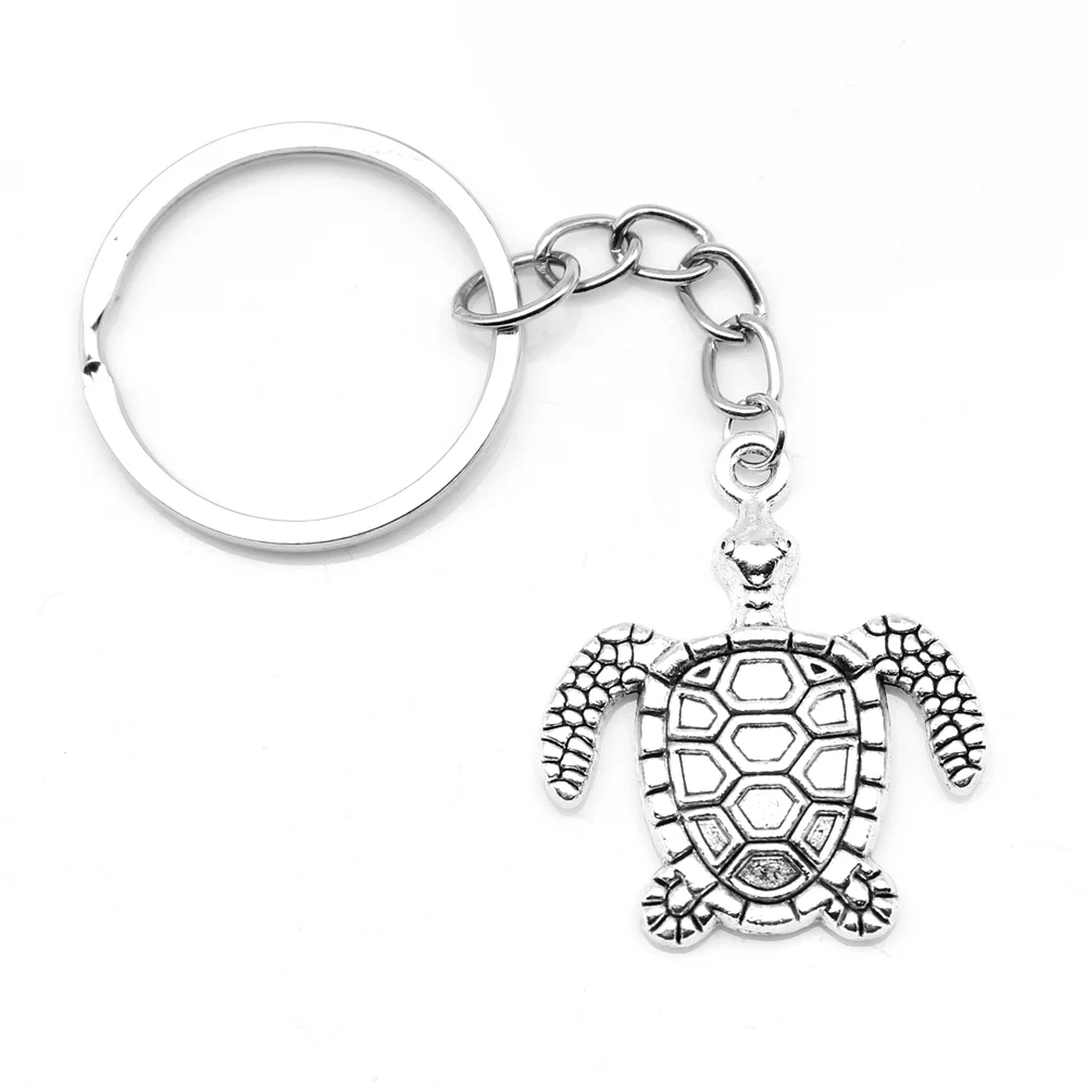 1pcs Antique Silver Color 29x34mm Turtle Keychain Handmade Jewerly Diy 
1pcs Antique Silver Color 29x34mm Turtle Keychain Handmade Jewerly Diy