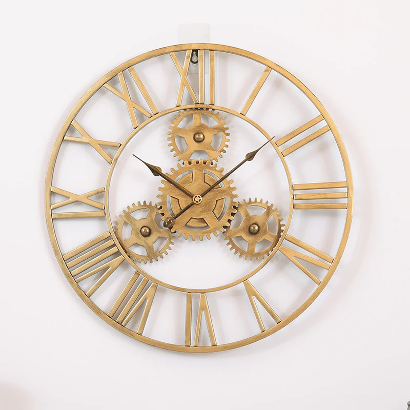 Retro Wall Clock 3D Decorative Luxury Art Big Gear Iron Vintage Large Wall Clock Handmade Oversized On The Wall For Gift
Retro Wall Clock 3D Decorative Luxury Art Big Gear Iron Vintage Large Wall Clock Handmade Oversized On The Wall For Gift