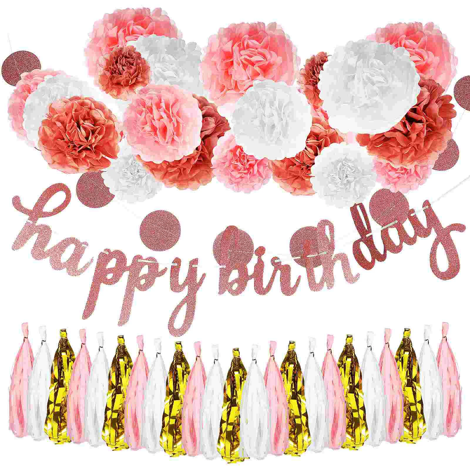 1 Set Birthday Party Decorations Paper Pompoms Circle Dots Paper Tassel Garland
1 Set Birthday Party Decorations Paper Pompoms Circle Dots Paper Tassel Garland