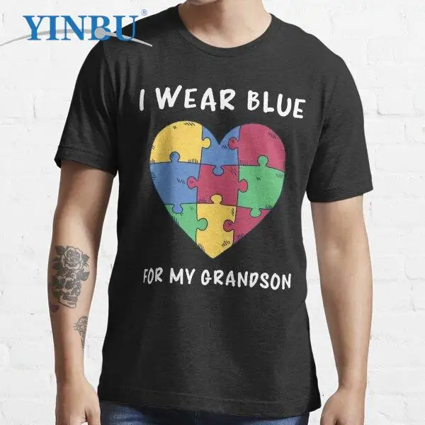 Autism Awareness, I Wear Blue For My Grandson t shirts for men YinBu streetwear graphic anime tees
Autism Awareness, I Wear Blue For My Grandson t shirts for men YinBu streetwear graphic anime tees